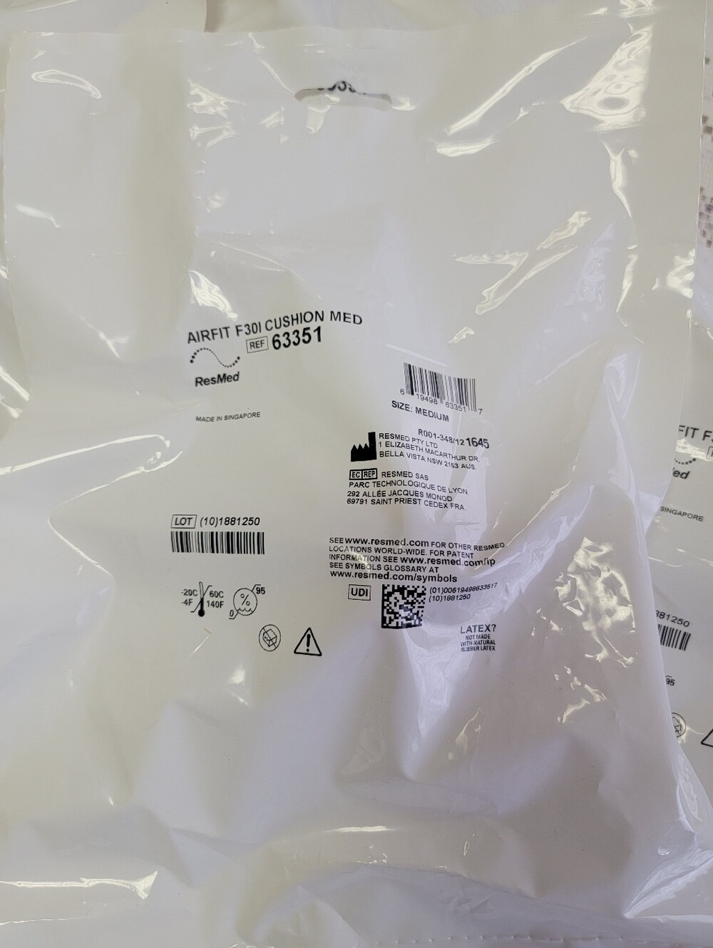 Lot Of 4 Airfit F30i Cushion - Medium